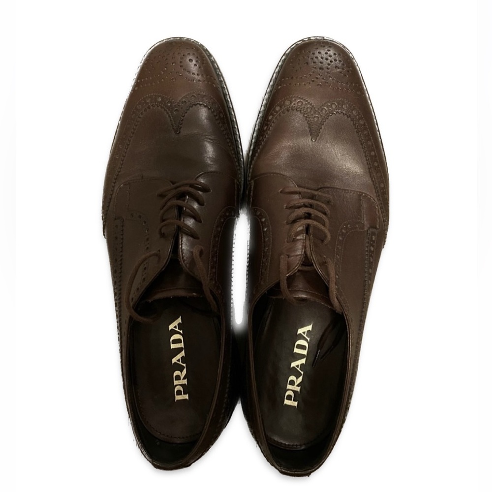 Authentic Prada lug-sole brogues